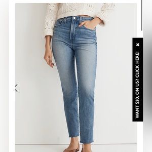 Madewell Perfect vintage Straight crop Jean